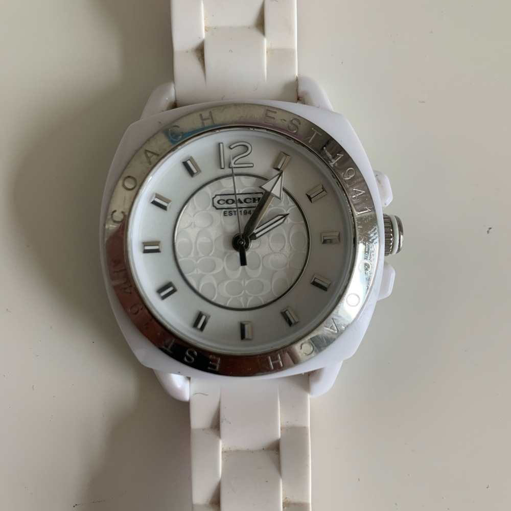 White Women’s Coach Watch